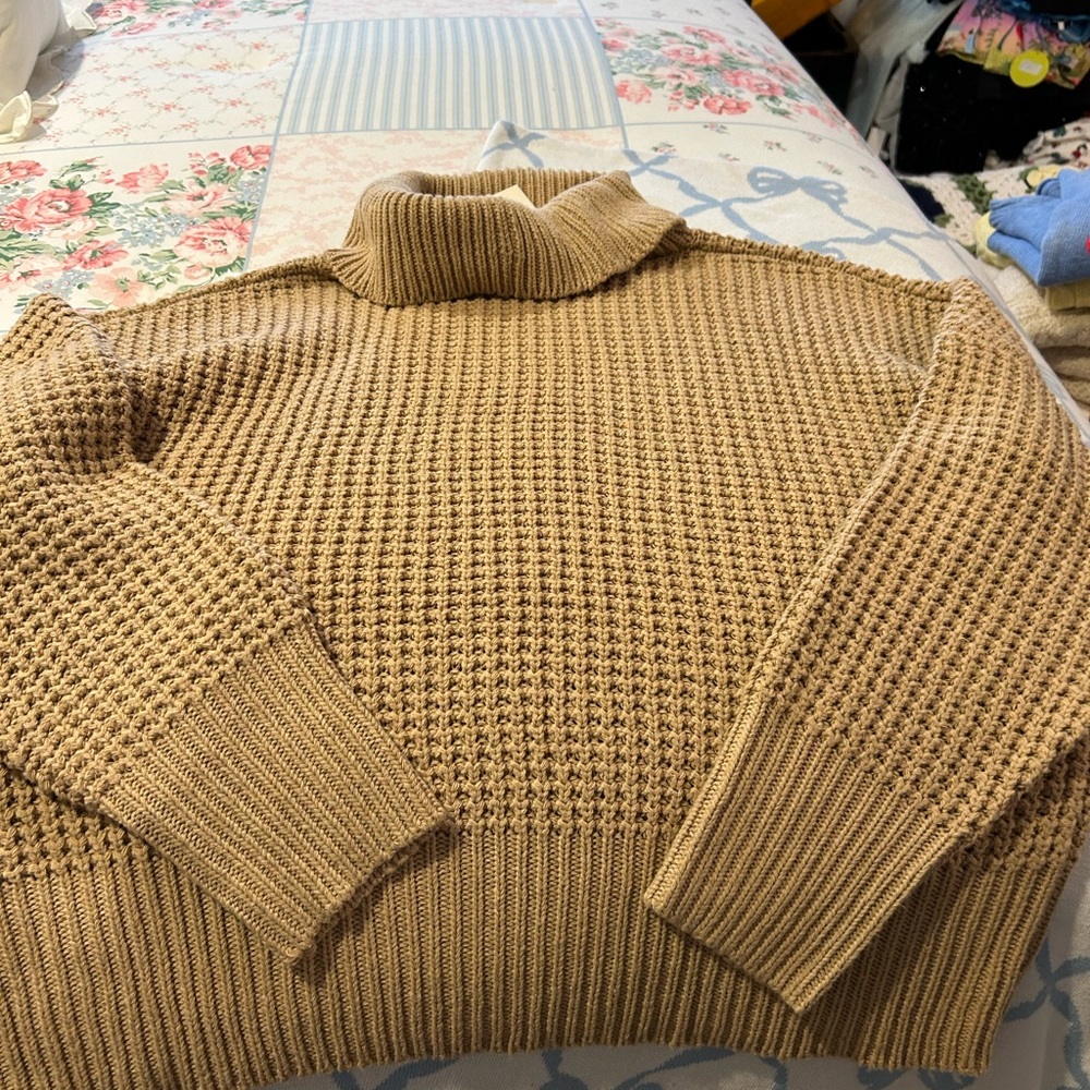 Mud Pie  NWT SZ L Tan Sweater